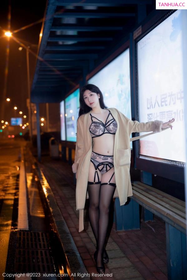 江真真  [XiuRen]高清写真图 2023.03.16 No.6424 江真真 黑丝美臀第4张图片